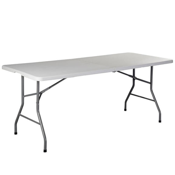Costway 6' Folding Table Portable Plastic Indoor  Party DiningTables