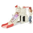 thumbnail image 1 of Costway 6-In-1 Large Slide for Kids Toddler Climber Slide Playset w/ Basketball Hoop Pink, 1 of 11