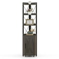 thumbnail image 1 of Costway 6-Tier Corner Bookshelf with 5-Level Adjustable Shelf & Anti-Tipping Kits Gray, 1 of 10