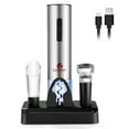 thumbnail image 1 of Costway 6 in 1Electric Wine Bottle Opener Set Rechargeable Cordless Corkscrew Opener Set, 1 of 10