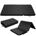 thumbnail image 1 of Costway 6'x 4' Tri-Fold Gymnastics Mat Yoga Gym Fitness Exercise Black, 1 of 12