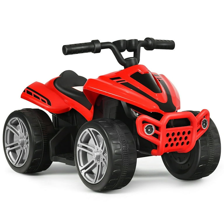 CCostway 6V Kids 4-Wheeler ATV Quad Battery Powered Electric Ride On Car outlets Toy Red