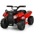 thumbnail image 1 of Costway 6V Kids ATV Quad Electric Ride On Car Toy Toddler with LED Light MP3 Red, 1 of 10