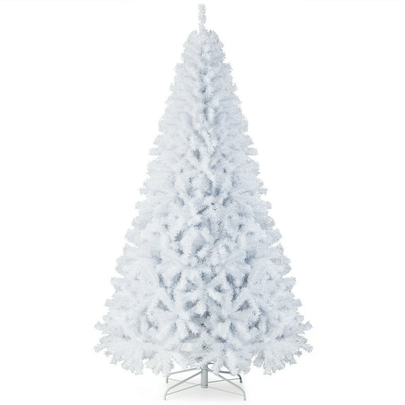 Costway 7.5Ft Hinged Christmas Tree Pine Tree 1346 Tips Metal