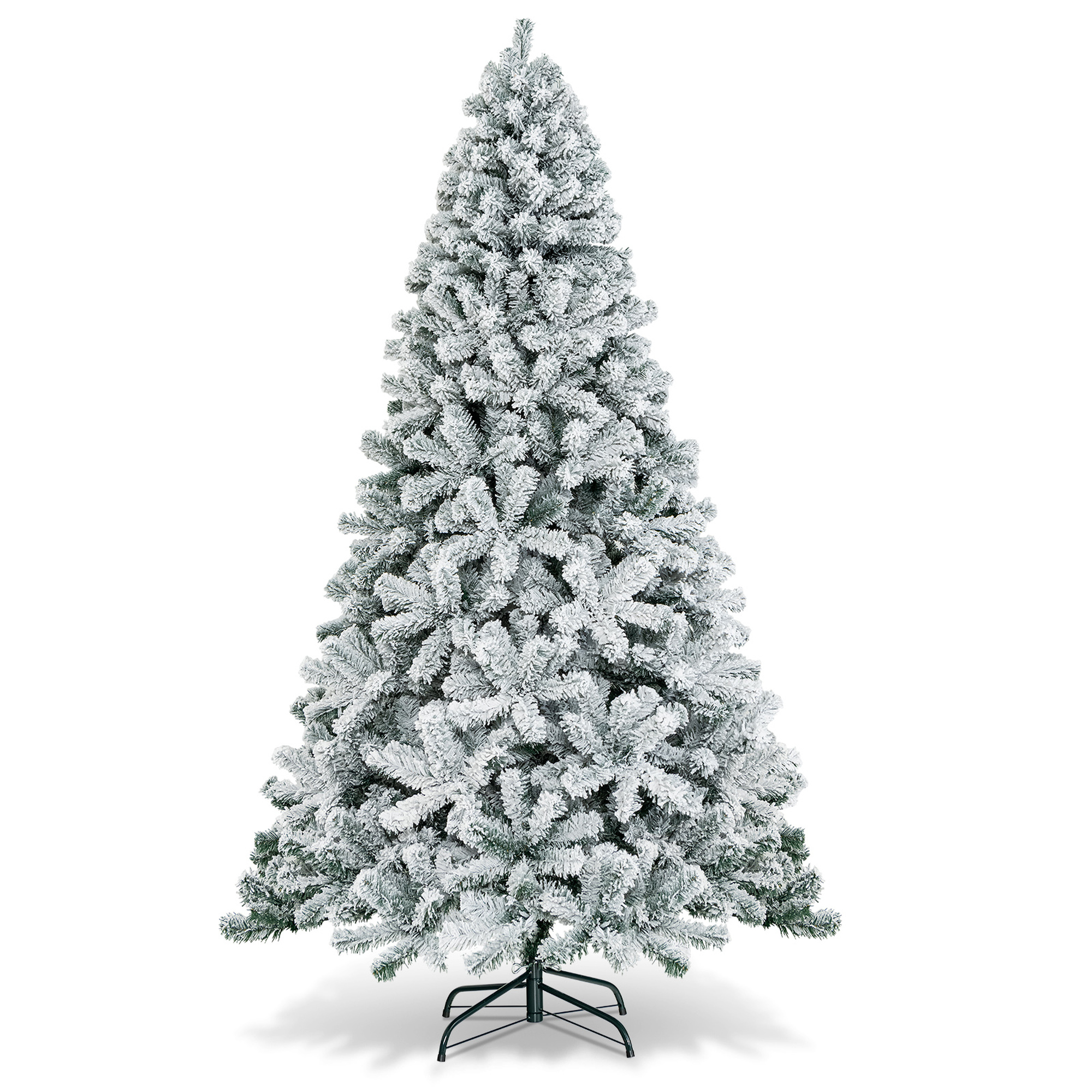 Costway 7 5ft Snow Flocked Hinged Christmas Tree Unlit Metal Stand: A Practical Buying Guide