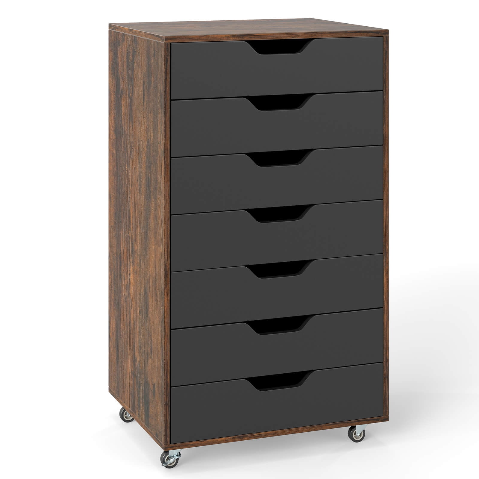 Costway 7-Drawer Chest Mobile File Cabinet Vertical Filing 