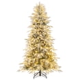 thumbnail image 1 of Costway 7 FT Artificial Christmas Tree with 820 PE PVC Branch Tips & 340 LED Lights, 1 of 10