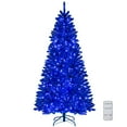 thumbnail image 1 of Costway 7 FT Artificial Christmas Tree with 900 Branch Tips 340 LED Lights 3 Lighting Modes, 1 of 10