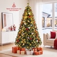 Costway 7 FT Balsam Fir Christmas Tree with 1312 Branch Tips, 82 Pine ...
