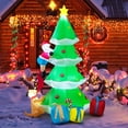 thumbnail image 1 of Costway 7 FT Inflatable Christmas Tree with Santa Claus & Dog Self-inflating Decoration, 1 of 11