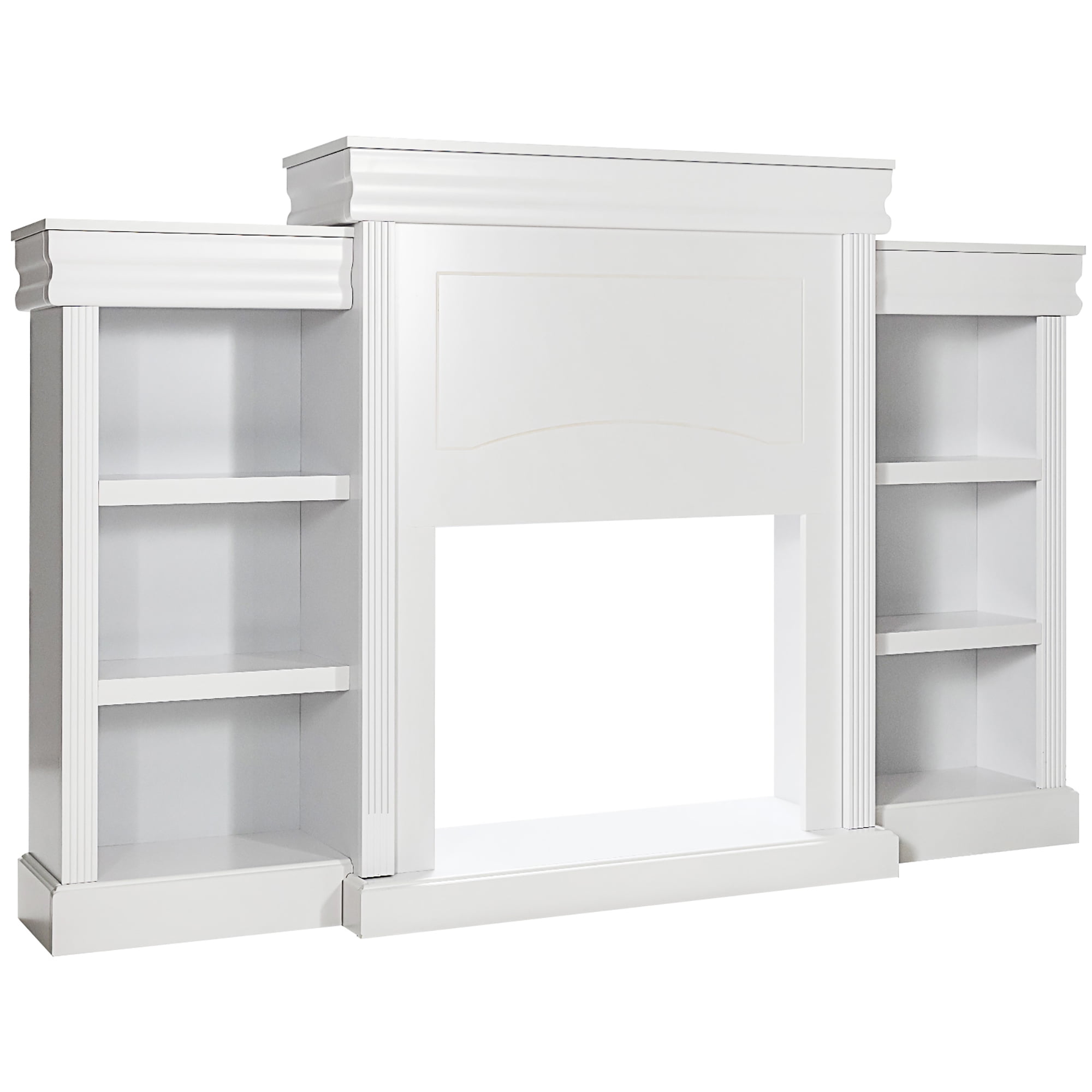 White bookshelf entertainment center online