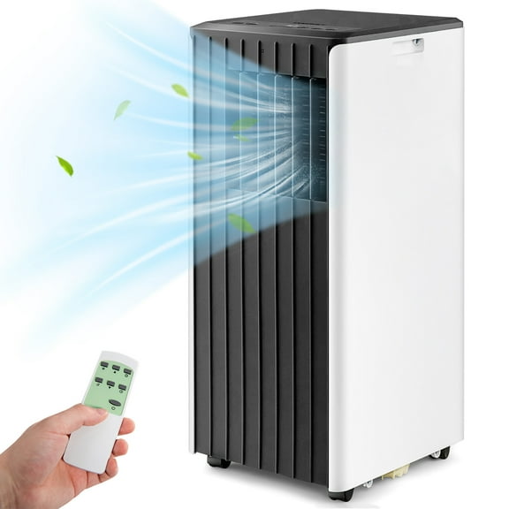 Costway 7100 BTU (10000 BTU ASHARE) Portable Air Conditioner 3-in-1 AC Unit w/ Cool Dehum Fan Sleep Mode