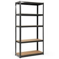 thumbnail image 1 of Costway 72'' Heavy Duty Storage Shelf Steel Metal Garage Rack 5 Level Adjustable Black, 1 of 11