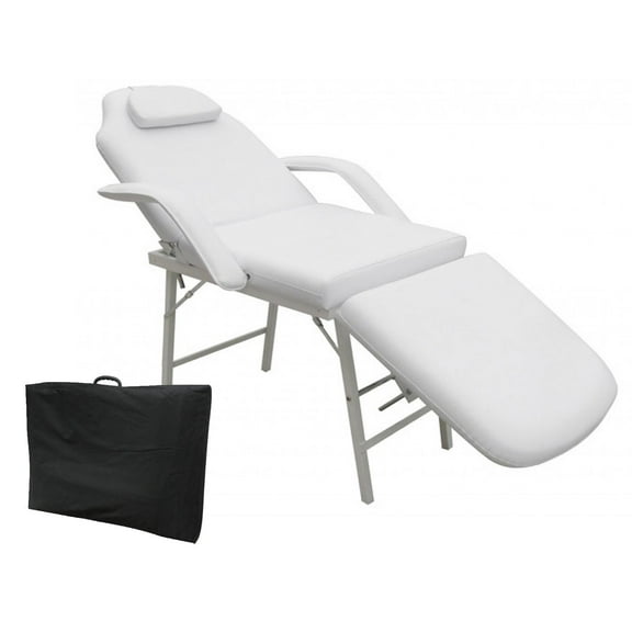 Costway 73'' Portable Tattoo Parlor Spa Salon Facial Bed Beauty Massage Table Chair