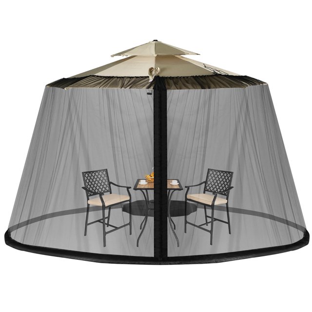 Costway 812 FT Patio Umbrella Table Mesh Screen Cover Mosquito Bug