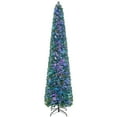 thumbnail image 1 of Costway 8 FT Pre-Lit Artificial Xmas Tree with Colorful Fiber Optics & 889 PVC Branch Tips, 1 of 10