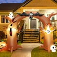 thumbnail image 1 of Costway 8 Ft Tall Halloween Inflatable Dead Tree Archway Decor w/ Bat Ghosts & LED Lights, 1 of 11
