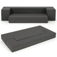 thumbnail image 1 of Costway 8-Inch Folding Sofa Bed with High-density Foam & Washable Cover Twin Size, 1 of 10