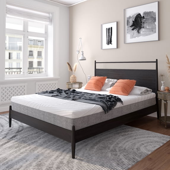 Costway 8'' Mattress Gel Infused Memory Foam Medium Firm Bamboo Charcoal Queen