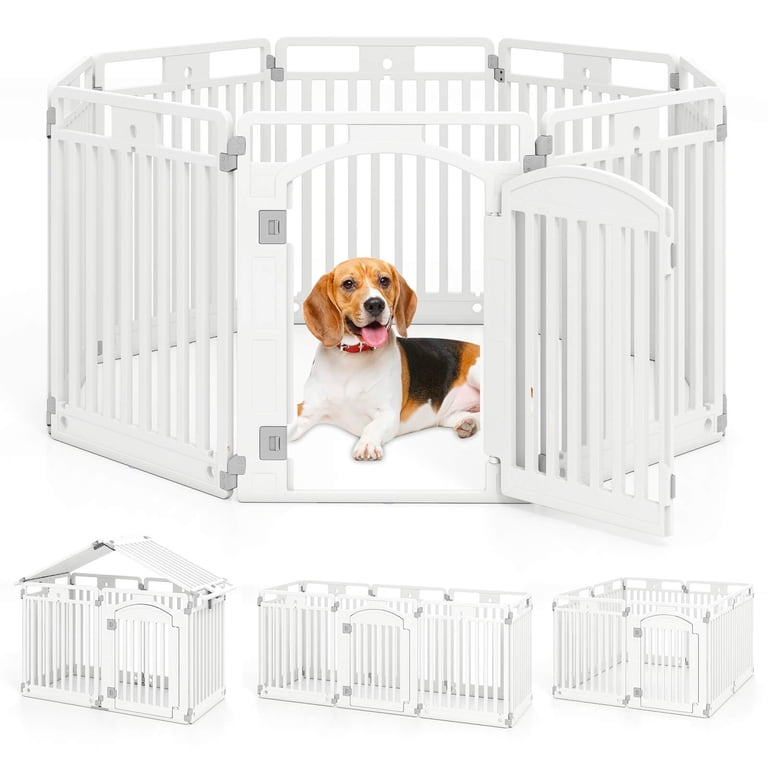 オーダー受付　犬　パネル⑧　5/8 Costway, Plastic Dog Playpen, 8-Panel 32