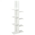 thumbnail image 1 of Costway 8-shelf Bookcase Freestanding Tree shelf Display Storage Stand White, 1 of 11