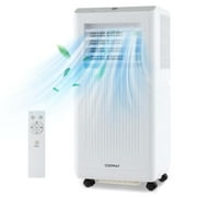 Costway 8000 BTU Portable Air Conditioner with Dehumidifier, White