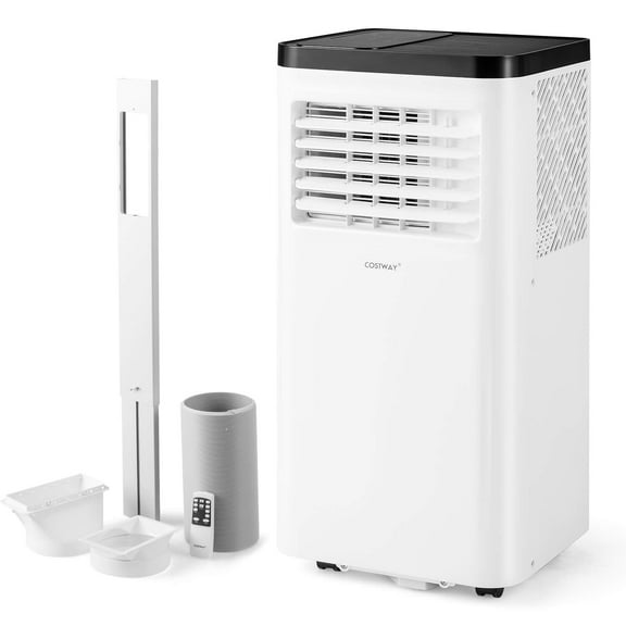Costway 8000 BTU Portable Air Conditioner with Fan and Dehumidifier Remote Control
