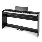 Costway 88-Key Hammer Action Weighted Keyboard Electric Piano with Stand & Triple Pedals