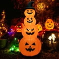 thumbnail image 1 of Costway 8FT Halloween Inflatable Stacked Pumpkins Blow-up Holiday Decoration w/ LED Lights, 1 of 10