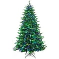 thumbnail image 1 of Costway 8ft App-Controlled Pre-lit Christmas Tree w/ 15 Modes Multicolor Lights, 1 of 12