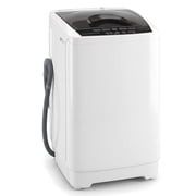 Costway 9.93 lbs Full Automatic Washing Machine with 8 Preset Programs, Compact Washer White