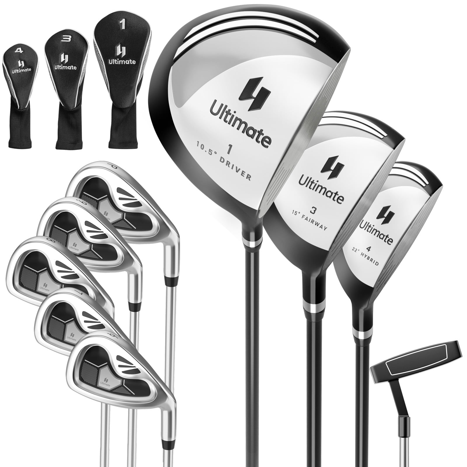 Costway 9 PCS Men's Complete Full Right Handed Golf Club Set with 460cc
