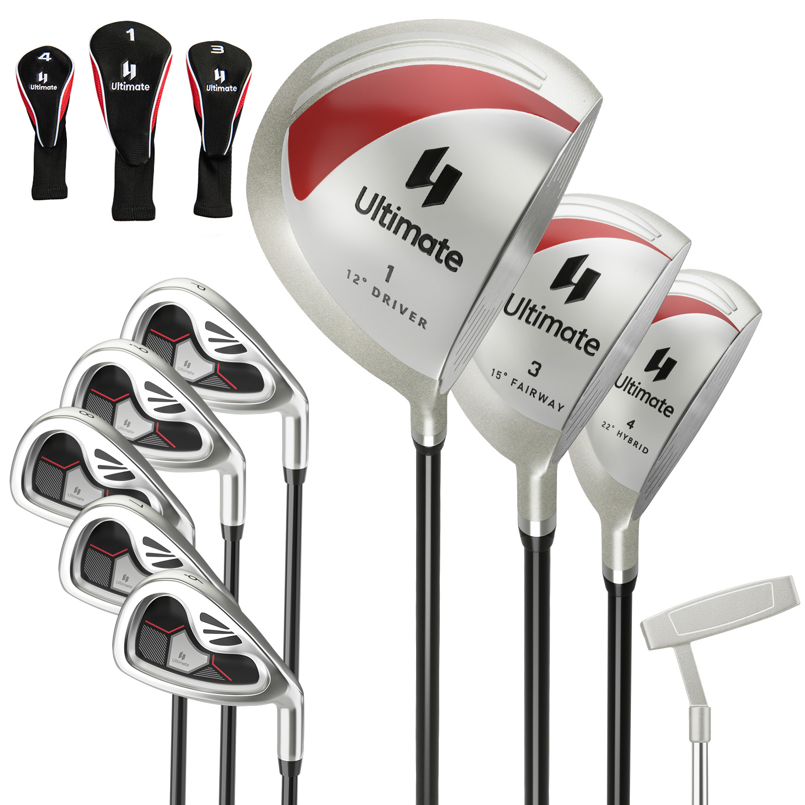 Costway Women's 9Piece Complete Golf Club Set, Right Handed, 460cc