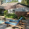 thumbnail image 1 of Costway 97.20 Inches Beige Patio Umbrella, Water-Resistant, 1 of 9
