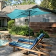 thumbnail image 1 of Costway 97.20" Turquoise Round Market Patio Umbrellas, UV Resistant, 1 of 8