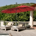 thumbnail image 1 of Costway 97.20" Wine Market Patio Umbrella, Fade-Resistant, 1 of 9