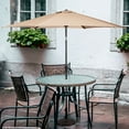 thumbnail image 1 of Costway 9FT Patio Umbrella Patio Market Steel Tilt W/ Crank Outdoor Yard Garden,Beige, 1 of 10