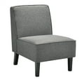 thumbnail image 1 of Costway Accent Chair Armless  Fabric Sofa  Living Room Furniture Gray, 1 of 10