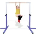 thumbnail image 1 of Costway Adjustable Steel Horizontal Training Bar Gymnastics Junior Home Practice Purple, 1 of 11