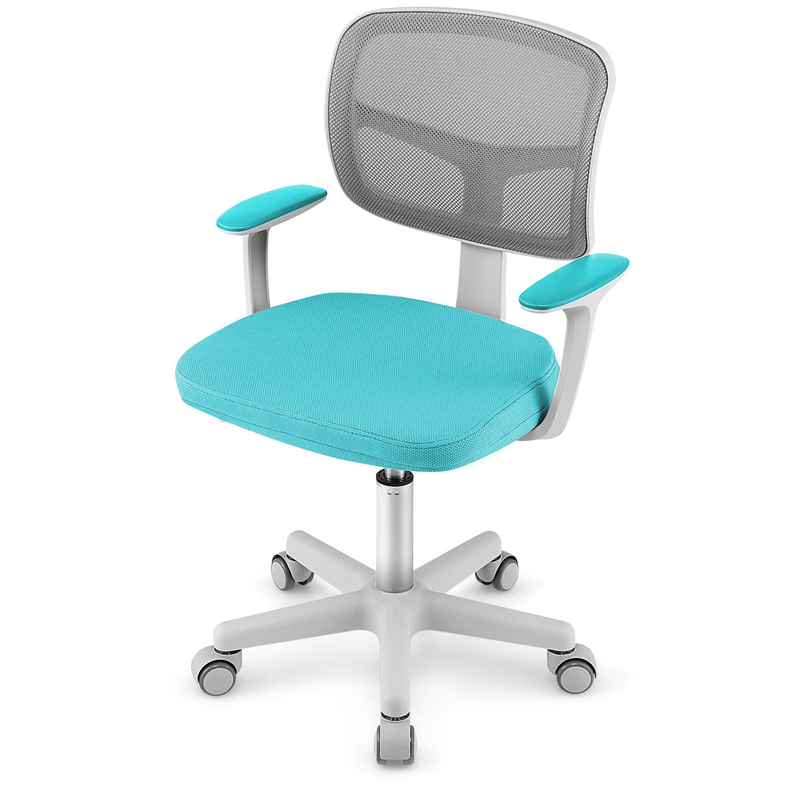 Costway Auto Lock Kids Mesh Chair with Armrests Height Adjustable 360-Degree Swive Green
