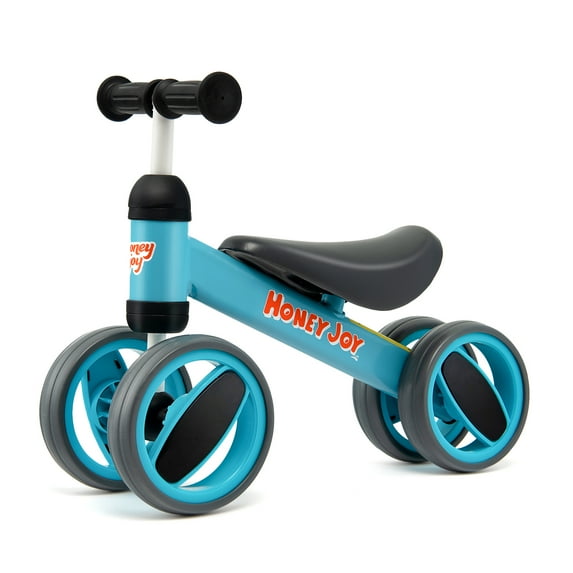 Costway Baby Balance Bike Toddler Riding Toys w/ 4 Wheels Blue