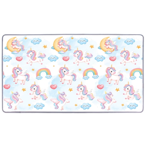 Costway Baby Crawling Mat 78" x 47" Playpen Mat with Adorable Patterns & Bright Colors Multi-color