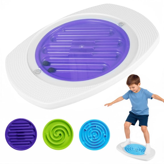 Costway Balance Board Maze for Kids, 3 Maze Discs, 140 lbs Capacity, Gift for Children