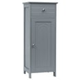 thumbnail image 1 of Costway Bathroom Storage Floor Cabinet Organizer Free-Standing w/ Drawer Grey, 1 of 11
