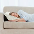 thumbnail image 1 of Costway Bed Wedge Pillow Adjustable Memory Foam Reading Sleep Back Support White, 1 of 11