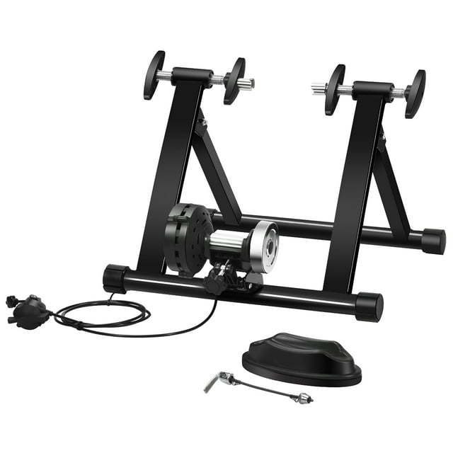Costway Indoor Stationary Bike Training Stand with 8 Levels Resistance