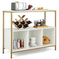 thumbnail image 1 of Costway Buffet Sideboard Kitchen Storage Cabinet Open Shelf with 3 Compartments White, 1 of 11
