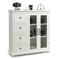 thumbnail image 1 of Costway Buffet Sideboard Table Kitchen Storage Cabinet w/ Drawers & Doors White, 1 of 10