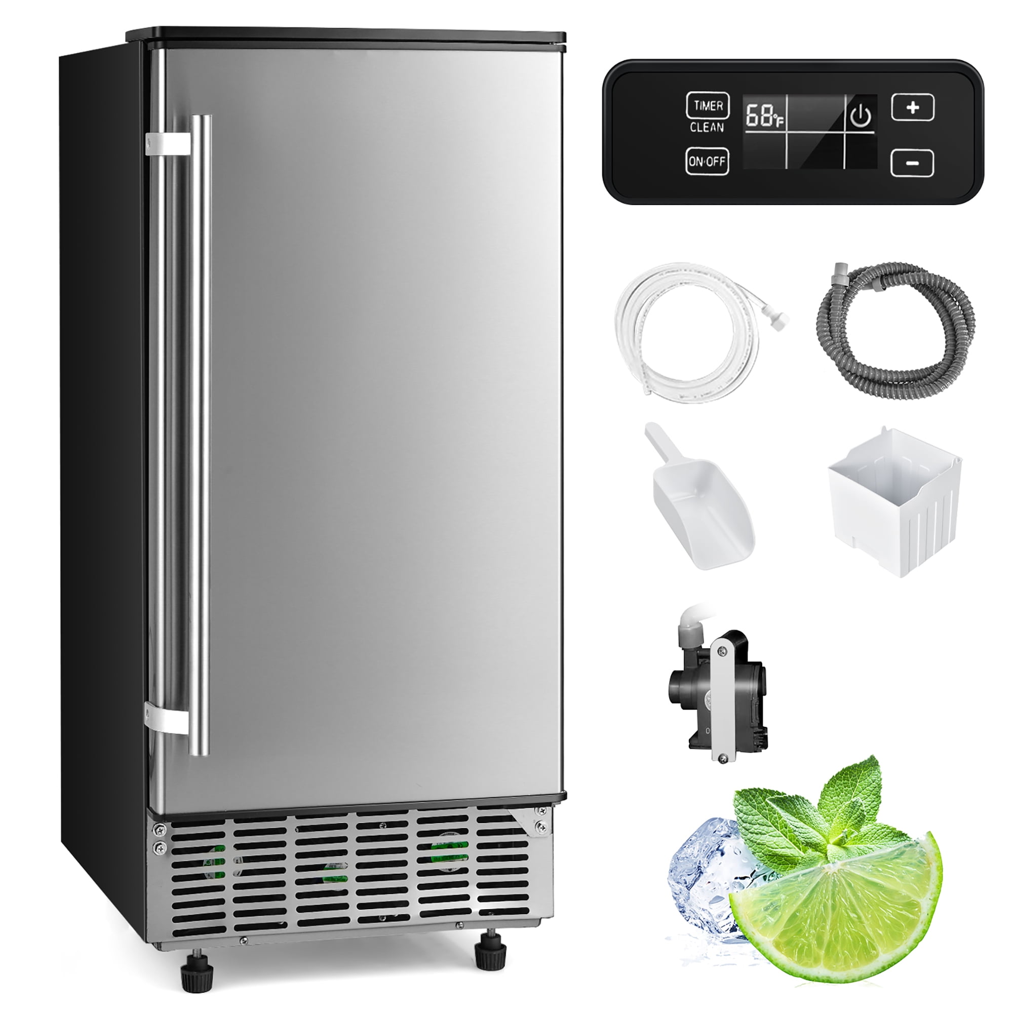 3018CLRS00 by U-Line - Stainless Right-hand, no pump 36 Custom Refrigerator  / Ice Machine