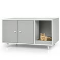 thumbnail image 1 of Costway Cat Litter Box Enclosure Cat Washroom Hidden Litter Box Enclosure Grey, 1 of 10